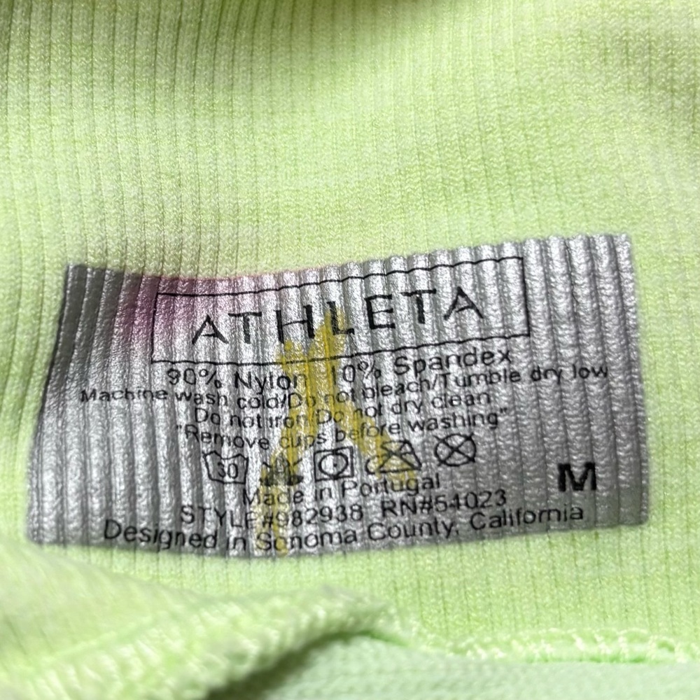Athleta neon lime yellow tank Size‎ M - Picture 9 of 11